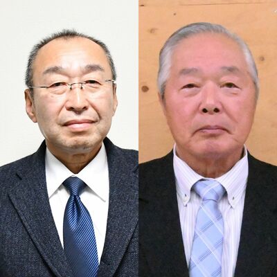 相馬憲一氏（左）と引地達雄氏