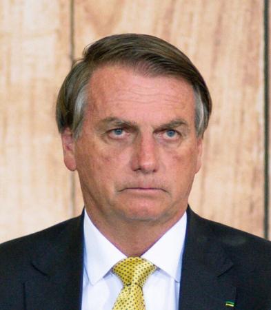 ブラジルのボルソナロ前大統領(ゲッティ=共同)