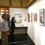 ステンドグラスのような透明感　茂木で「ディンプルアート」作品展　新感覚…