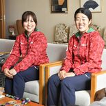 国スポ優勝を知事に報告　テニス成年女子の森崎さんと今西さん　決勝もスト…