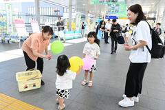 がん検診行こう 街頭で呼びかけ
