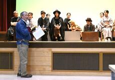 茂木の劇団、新作稽古に熱