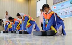 日本仕込みの防災訓練実施