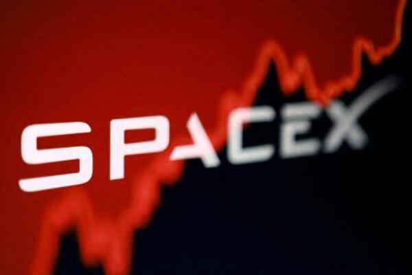 スペースXのロゴ(ロイター=共同)