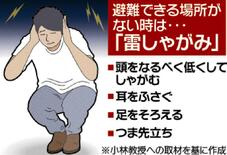 落雷から身を守るには？　「五感で異変感じたらすでに危険」　ためらわず退…