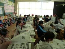紙面の構成学ぶ／野木町新橋小