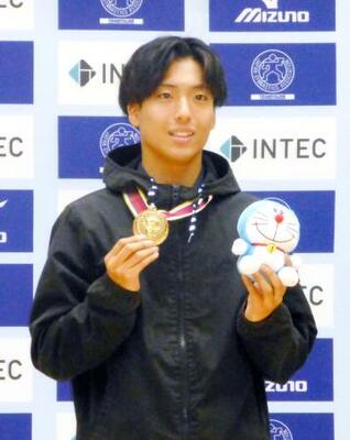 　男子個人で優勝した宮野隼人＝東急ドレッセとどろきアリーナ