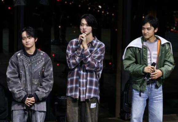 　イベントに登場した（左から）ＴＡＩＫＩ、ＲＵＩ、ＫＡＮＯＮ