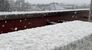 宇都宮市中心部で降り積もった雪＝13日午後３時40分