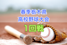 春季栃木県高校野球大会第1日　宇商や宇南、白鴎足利など登場《一部試合で…