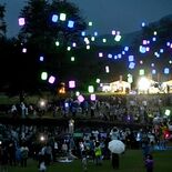 秋の夜空に揺れる200の光　さくら市でスカイランタン®ナイト