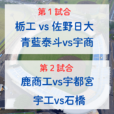 全国高校野球選手権栃木大会　宇工は昨夏敗れた石橋と対戦　宇高25年ぶり８強なるか　イニング速報第８日≪7月20日≫