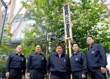 大相撲名古屋場所の御免札設置