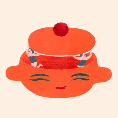 返礼品として出品される作品「オレンジほっと鍋」