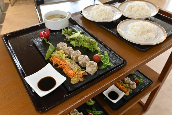 新メニューとして提供される那須ロイヤルポーク焼売