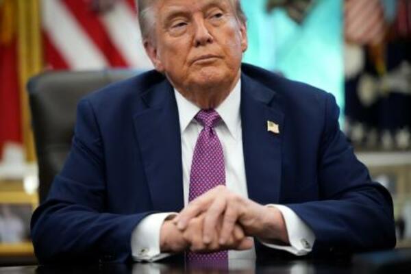 　トランプ米大統領＝５日、ワシントンのホワイトハウス（ゲッティ＝共同）