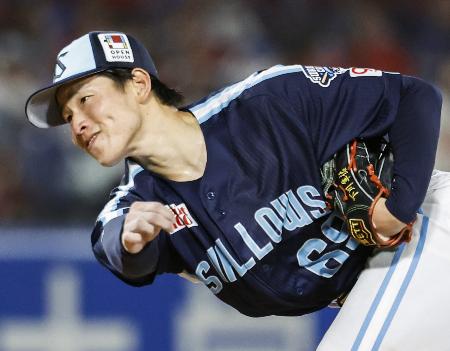 広島戦に先発したヤクルト・下川=神宮
