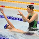 ハギトモさん招き水泳教室　障スポレガシーとして初開催　宇都宮で県知的障…