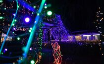 わたらせ渓谷鉄道のイルミネーション