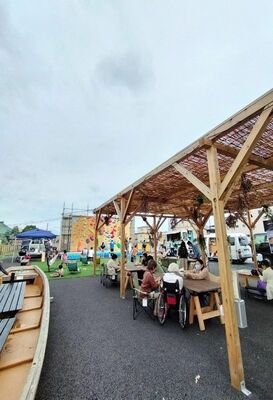 栃木署跡地で行われた社会実験