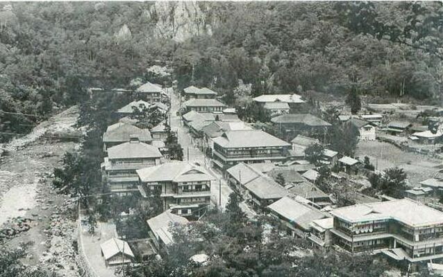 昭和初期の塩原温泉街