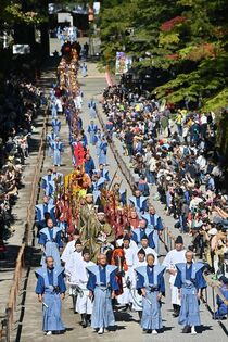 日光東照宮で千人武者行列