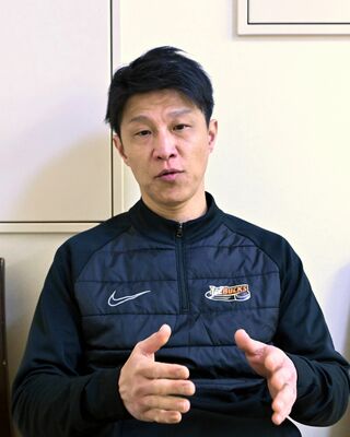 五輪最終予選の展望を語る藤澤氏＝日光市
