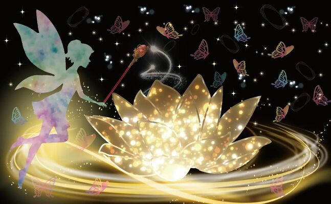 ドローンショーのイメージ（あしかがフラワーパーク提供）