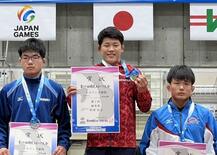 松井（足大付高）努力実り有終 レスリング少年男子