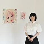 福岡のイラストレーターchikameさん、小山で個展　強い瞳の女の子題…