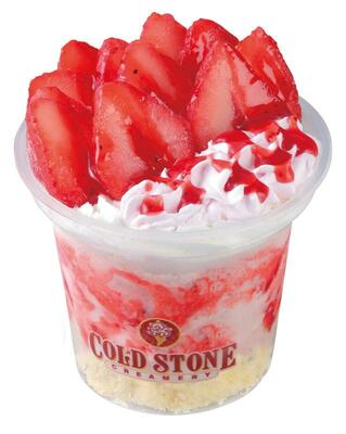とちあいかとコラボしたコールドストーンのパフェアイス（ホットランドホールディングス提供）
