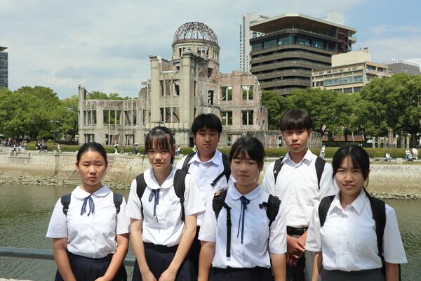 広島に派遣されたさくら市の生徒たち