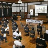 映画「島守の塔」報告会、退造の誕生日に母校宇都宮高で【動画】
