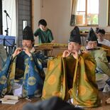 みやびな音色、古民家に　茂木の棚田プロジェクト　大学生らが鑑賞会