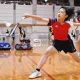バドミントン女子ダブルス、皆川・田中組が優勝　栃木県中学総体　上級生たちのみ込んだ１年生ペアの勢い