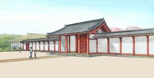 古代迎賓館の門、復元へ