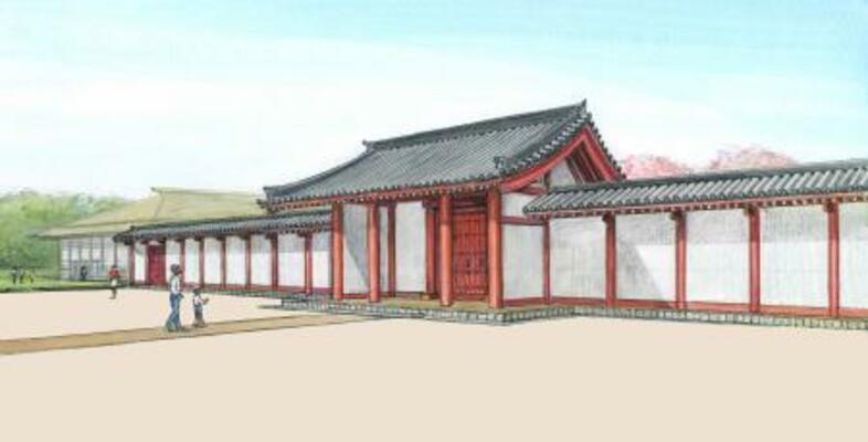 　「北館東門」の復元イメージ（福岡市提供）