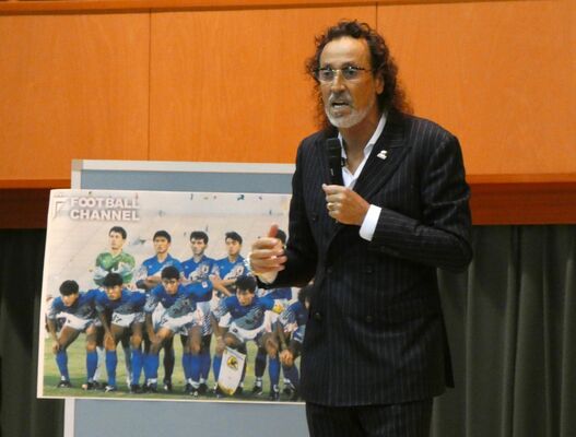 「絶対に諦めない。しっかり準備だよ」と熱く語るラモスさん