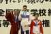 インターハイの競泳男子400メートル自由形で優勝した萩野選手＝2012年８月17日、新潟県長岡市