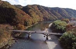 那須烏山・境橋付近の紅葉見頃