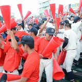 “即席応援団”聖地で躍動　スタンド一体、選手鼓舞　文星付、甲子園初戦突破