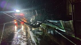 那須烏山、さくらで住家被害　大雨・突風で　野木は詳細確認中