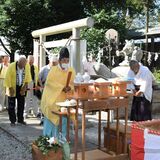 五穀豊穣などを祈願　壬生・磐裂根裂神社で大杉祭