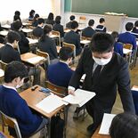緊張の面持ち　県立高全日制入試　58校で8287人が受験
