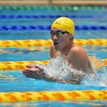 宇南の松下、競泳２冠　圧巻の完勝劇再び　全国高校総体