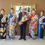 「きもの装いの女王」らが福田知事を表敬訪問　和装文化継承に意欲　６月に…