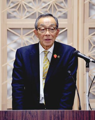 市長選不出馬を表明する鹿沼市の佐藤信市長