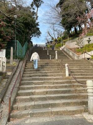 池上本門寺の石段=東京都大田区