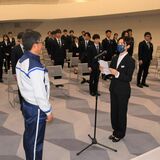 県内企業で入社、入行式　緊張の面持ち決意新たに　制限緩和、ノーマスクも