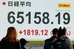 【夕刊】東証、終値初の６万５０００円台
